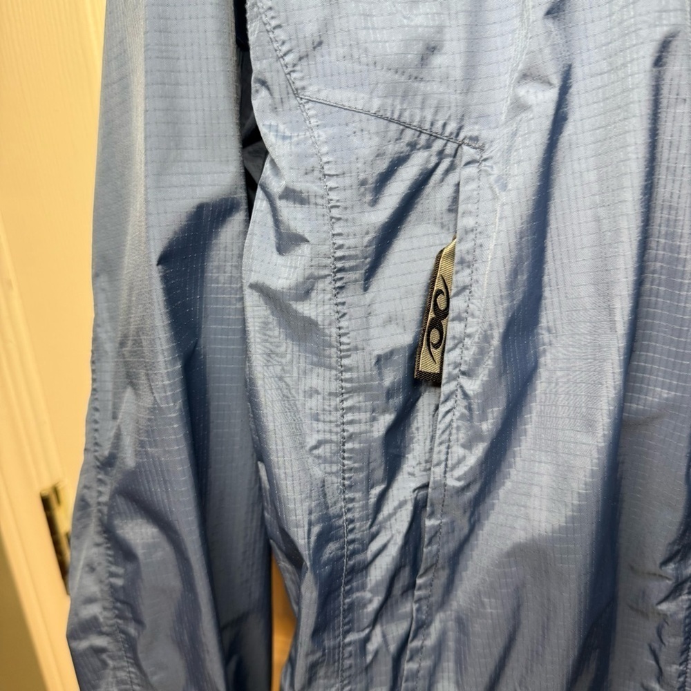 Marmot Men's Blue Hooded Rain Wind Outdoor Jacket Size Medium GUC - Picture 3 of 9